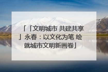 「文明城市 共建共享」永春：以文化为笔 绘就城市文明新画卷
