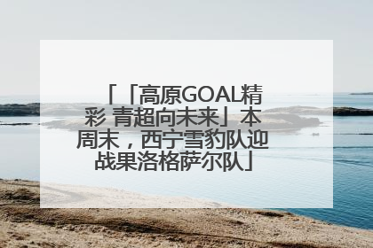 「高原GOAL精彩 青超向未来」本周末，西宁雪豹队迎战果洛格萨尔队