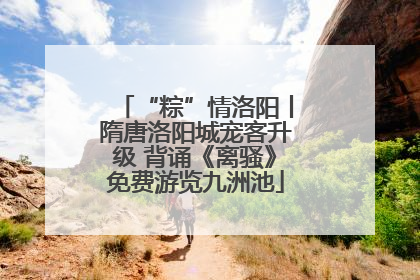 “粽”情洛阳丨隋唐洛阳城宠客升级 背诵《离骚》免费游览九洲池