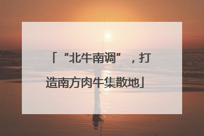 “北牛南调”，打造南方肉牛集散地