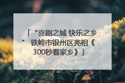 “喜剧之城 快乐之乡” 铁岭市银州区亮相《300秒看家乡》