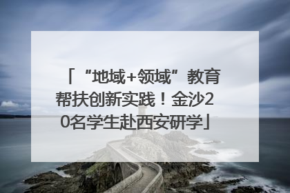 “地域+领域”教育帮扶创新实践！金沙20名学生赴西安研学