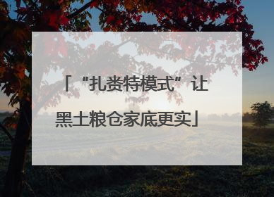 “扎赉特模式”让黑土粮仓家底更实