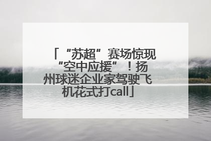 “苏超”赛场惊现 “空中应援”！扬州球迷企业家驾驶飞机花式打call