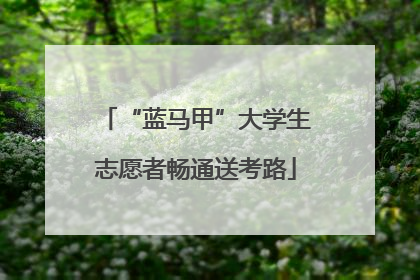 “蓝马甲”大学生志愿者畅通送考路