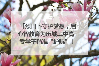 烈日下守护梦想，启心智教育为历城二中高考学子精准“护航”
