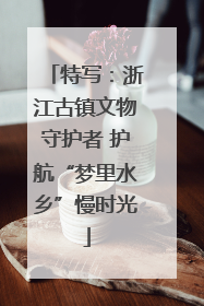 特写：浙江古镇文物守护者 护航“梦里水乡”慢时光