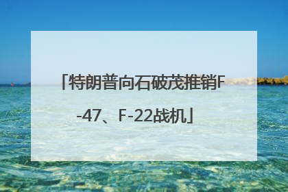 特朗普向石破茂推销F-47、F-22战机