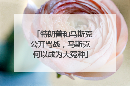 特朗普和马斯克公开骂战，马斯克何以成为大冤种