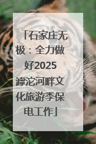 石家庄无极：全力做好2025滹沱河畔文化旅游季保电工作