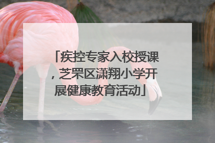 疾控专家入校授课，芝罘区潇翔小学开展健康教育活动