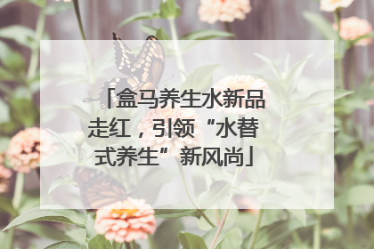 盒马养生水新品走红，引领“水替式养生”新风尚