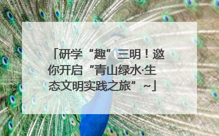研学“趣”三明！邀你开启“青山绿水·生态文明实践之旅”~