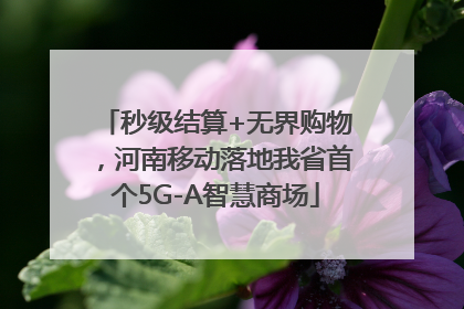 秒级结算+无界购物，河南移动落地我省首个5G-A智慧商场