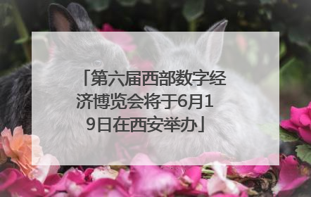 第六届西部数字经济博览会将于6月19日在西安举办