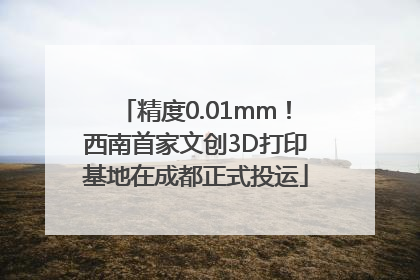 精度0.01mm！西南首家文创3D打印基地在成都正式投运