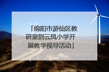 绵阳市游仙区教研室到云凤小学开展教学视导活动