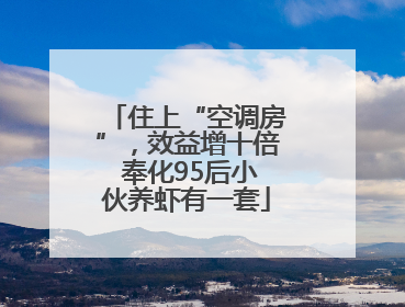 住上“空调房”，效益增十倍 奉化95后小伙养虾有一套