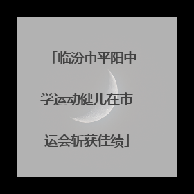 临汾市平阳中学运动健儿在市运会斩获佳绩