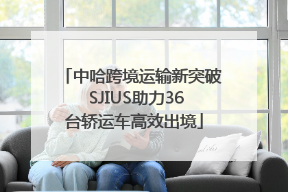 中哈跨境运输新突破 SJIUS助力36台轿运车高效出境