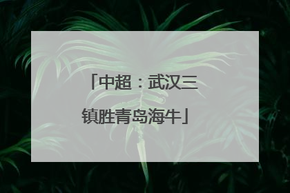 中超：武汉三镇胜青岛海牛