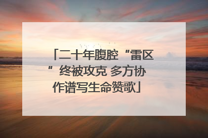 二十年腹腔“雷区”终被攻克 多方协作谱写生命赞歌