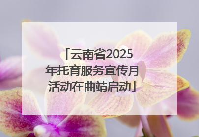 云南省2025年托育服务宣传月活动在曲靖启动