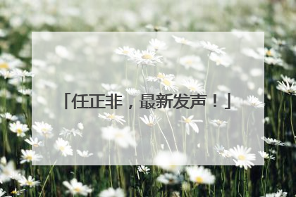 任正非，最新发声！