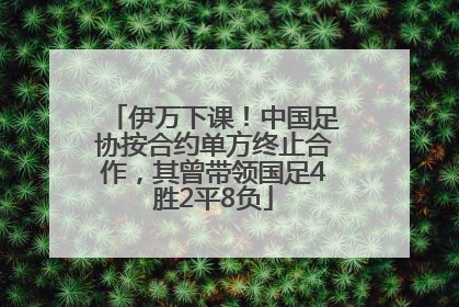 伊万下课！中国足协按合约单方终止合作，其曾带领国足4胜2平8负