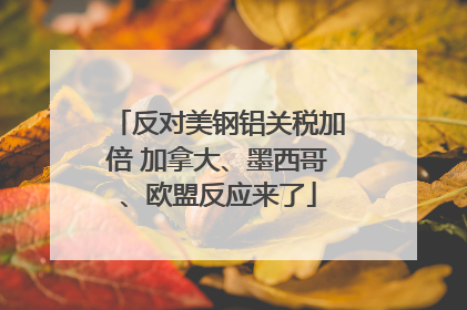 反对美钢铝关税加倍 加拿大、墨西哥、欧盟反应来了