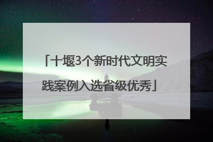 十堰3个新时代文明实践案例入选省级优秀