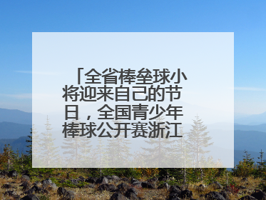 全省棒垒球小将迎来自己的节日，全国青少年棒球公开赛浙江分区赛开打