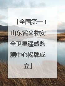 全国第一！山东省文物安全卫星遥感监测中心揭牌成立