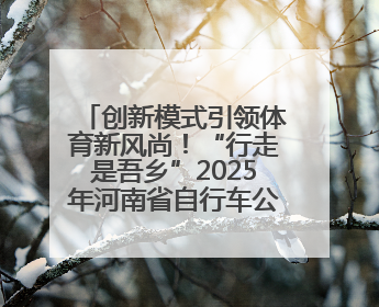 创新模式引领体育新风尚！“行走是吾乡”2025年河南省自行车公开赛进商圈系列赛落幕