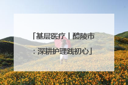 基层医疗丨醴陵市：深耕护理践初心