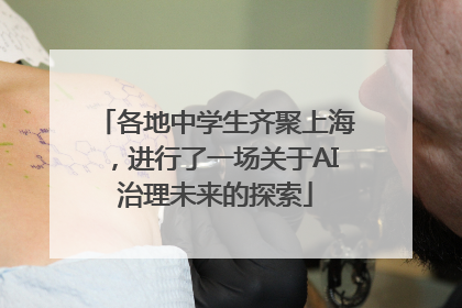 各地中学生齐聚上海，进行了一场关于AI治理未来的探索