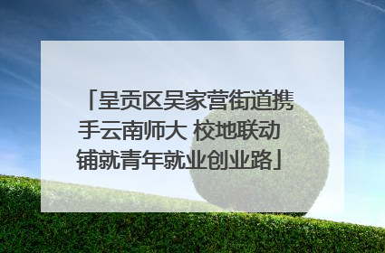 呈贡区吴家营街道携手云南师大 校地联动铺就青年就业创业路