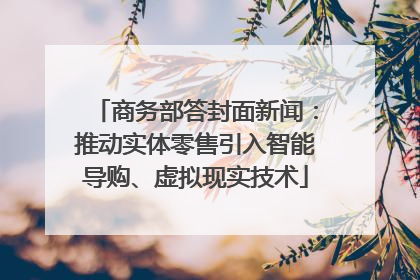 商务部答封面新闻：推动实体零售引入智能导购、虚拟现实技术