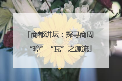 商都讲坛：探寻商周“璋”“瓦”之源流