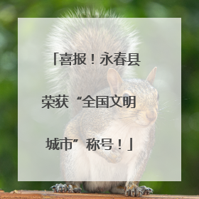 喜报！永春县荣获“全国文明城市”称号！