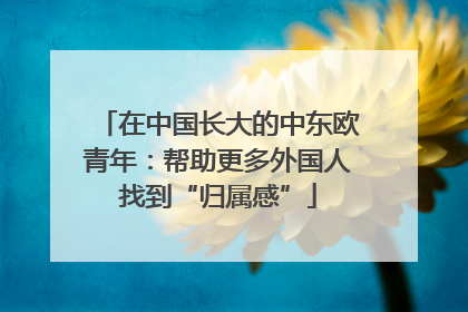 在中国长大的中东欧青年：帮助更多外国人找到“归属感”
