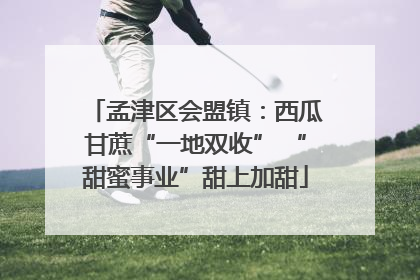 孟津区会盟镇：西瓜甘蔗“一地双收” “甜蜜事业”甜上加甜
