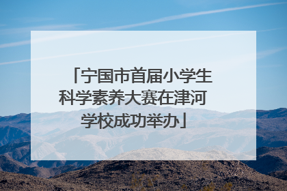 宁国市首届小学生科学素养大赛在津河学校成功举办