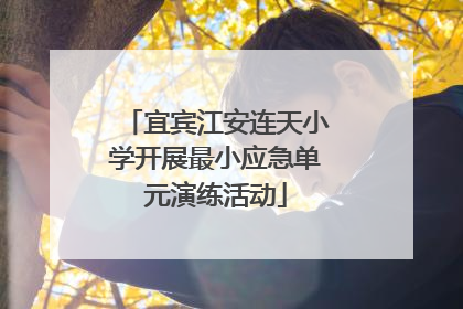 宜宾江安连天小学开展最小应急单元演练活动