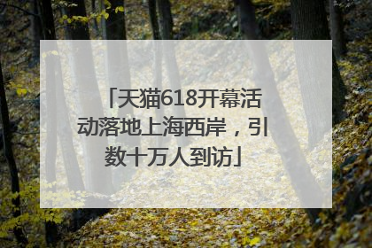 天猫618开幕活动落地上海西岸，引数十万人到访