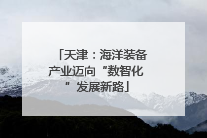 天津：海洋装备产业迈向“数智化”发展新路