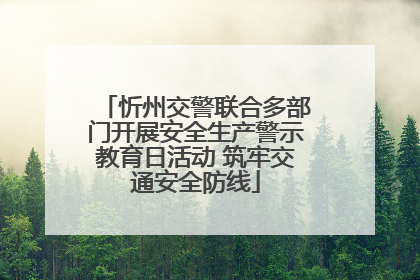 忻州交警联合多部门开展安全生产警示教育日活动 筑牢交通安全防线