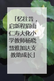 忆往昔，启新程眉山仁寿大化小学教师杨晓慧雅加达支教助成长