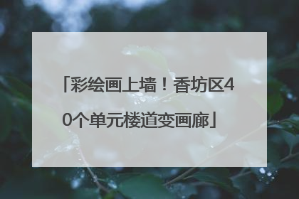 彩绘画上墙！香坊区40个单元楼道变画廊