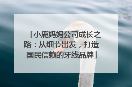 小鹿妈妈公司成长之路：从细节出发，打造国民信赖的牙线品牌